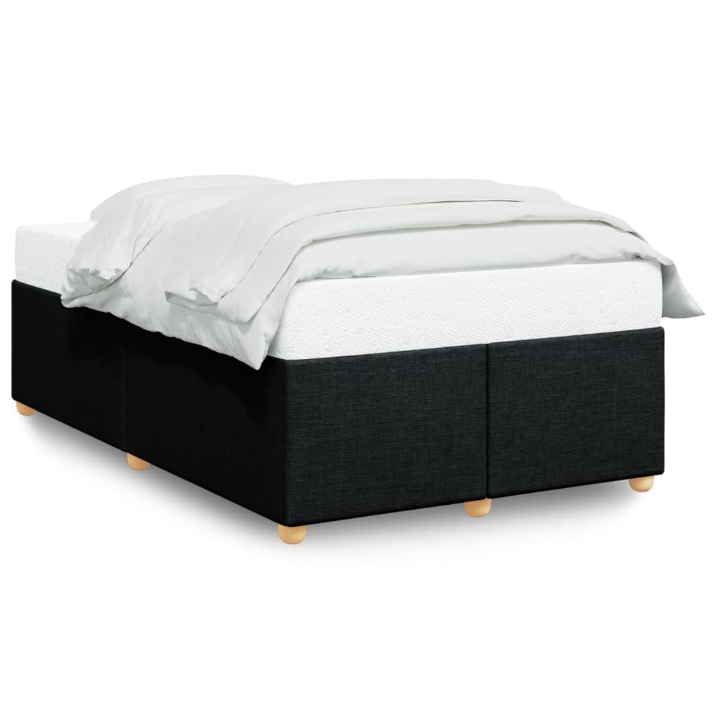 Cadre de lit sans matelas noir 120x190 cm tissu - XIOS