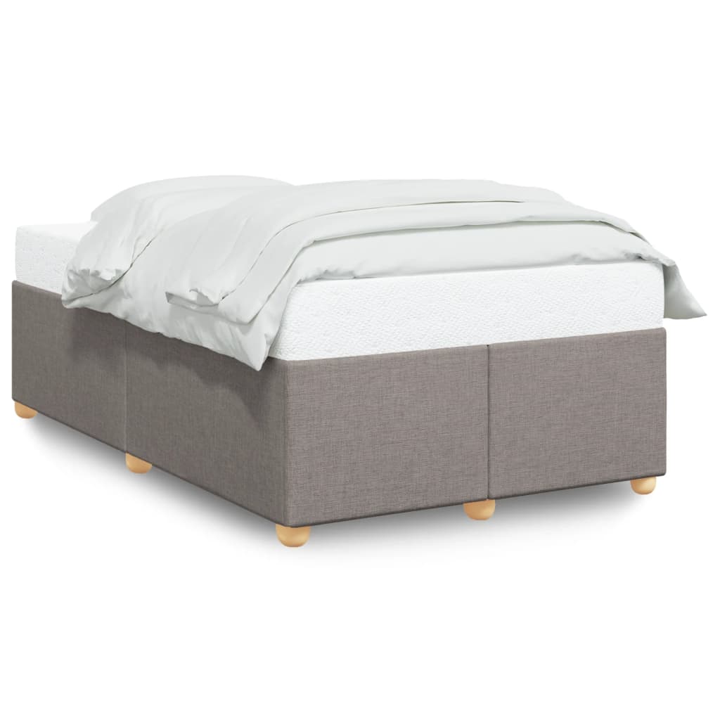Cadre de lit sans matelas taupe 120x190 cm tissu - XIOS