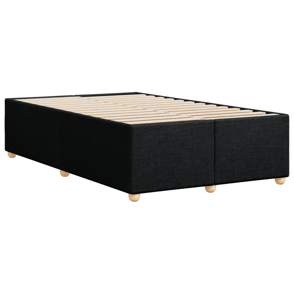 Cadre de lit sans matelas noir 120x200 cm tissu - XIOS