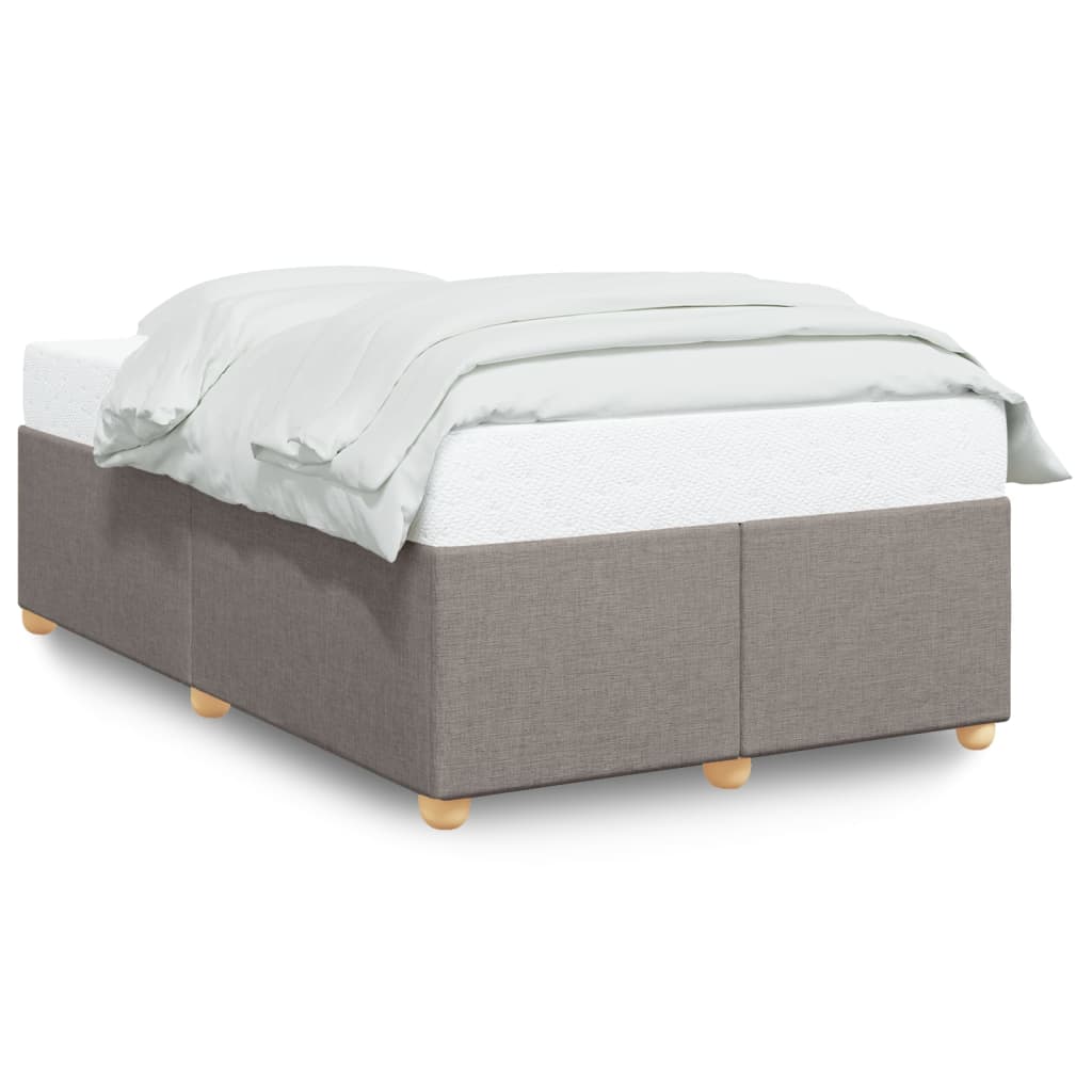 Cadre de lit sans matelas taupe 120x200 cm tissu - XIOS