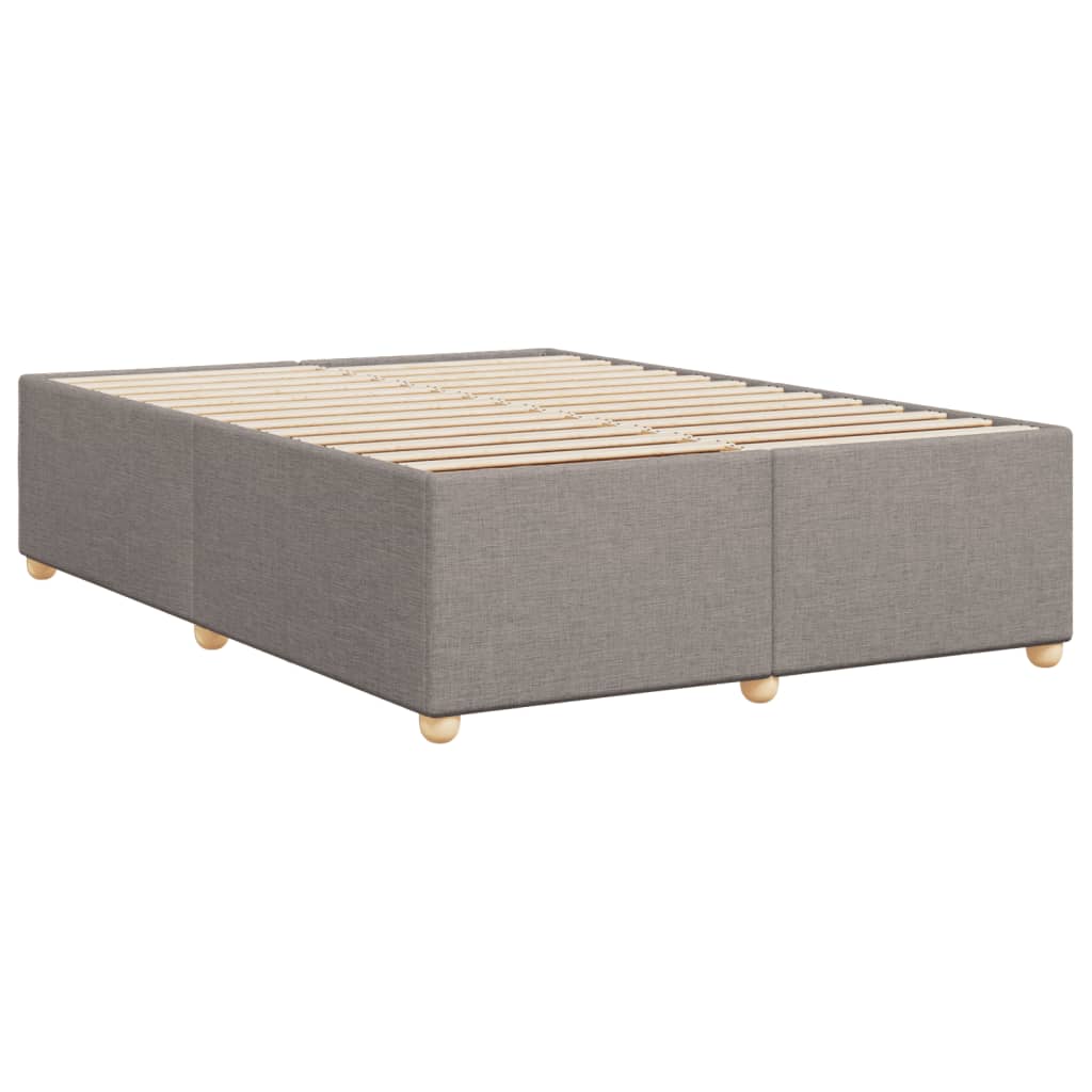 Cadre de lit sans matelas taupe 160x200 cm tissu - XIOS