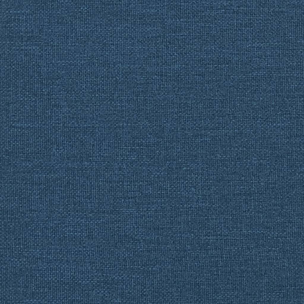 Cadre de lit sans matelas bleu 160x200 cm tissu - XIOS