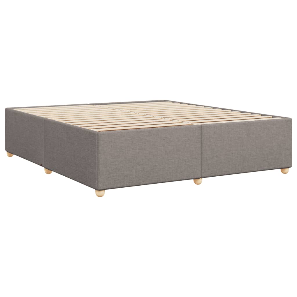 Cadre de lit sans matelas taupe 180x200 cm tissu - XIOS