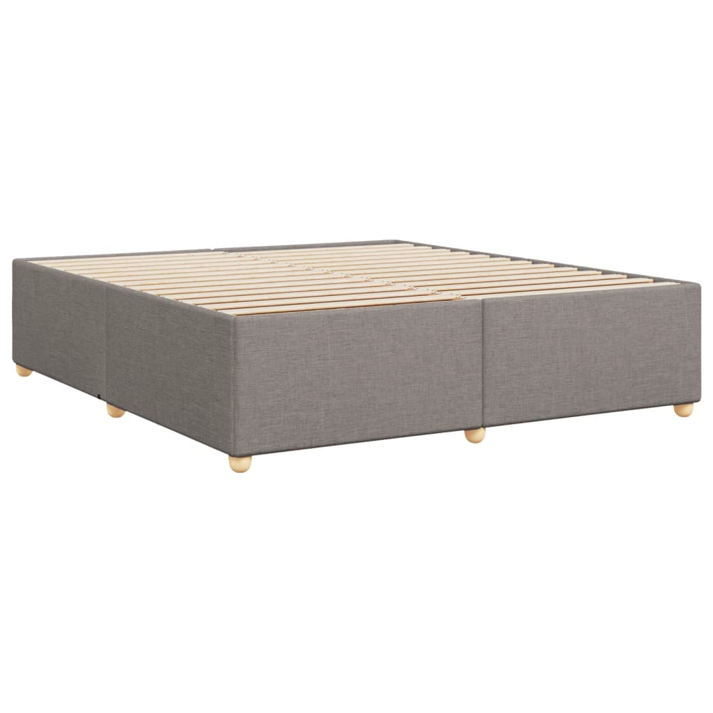 Cadre de lit sans matelas taupe 180x200 cm tissu - XIOS