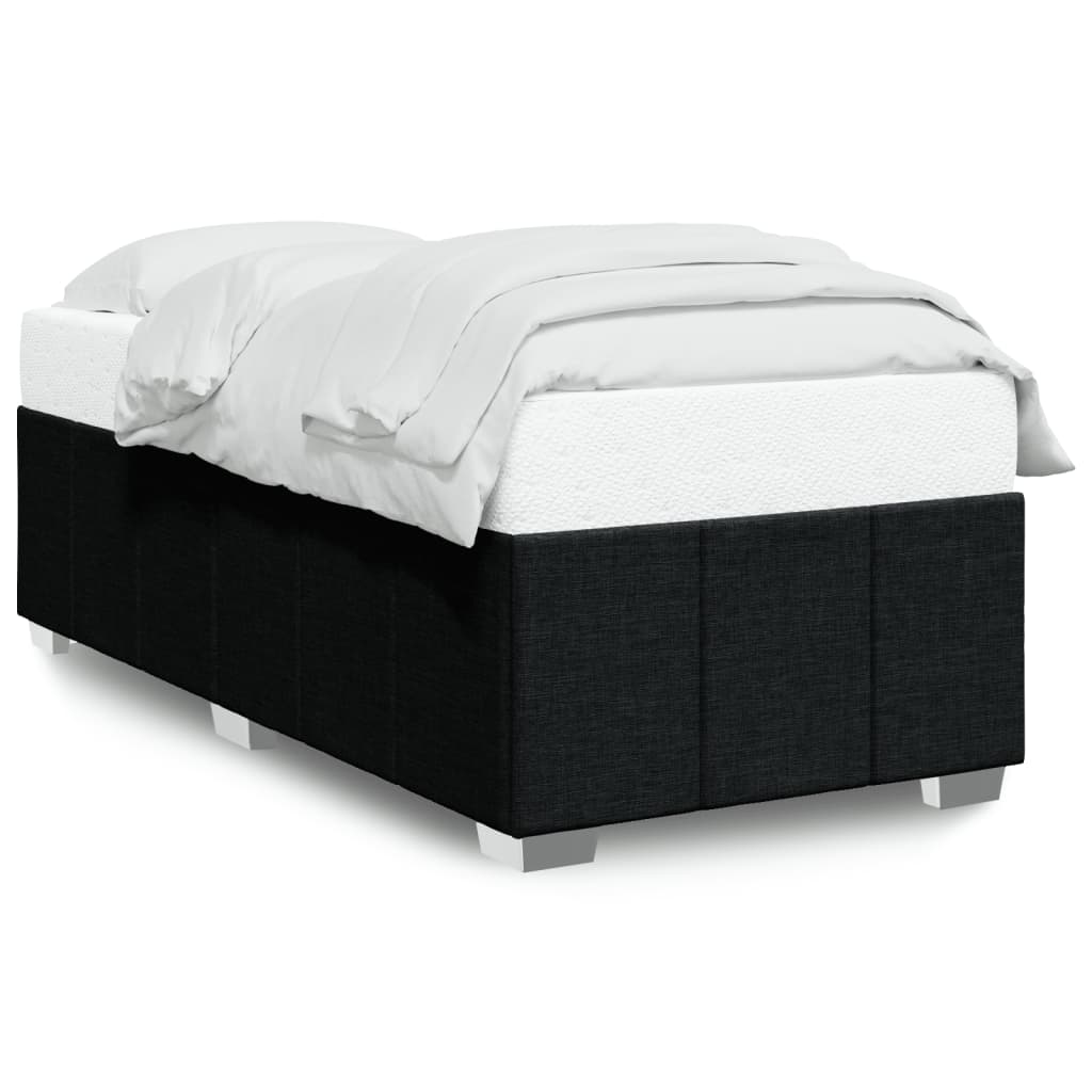 Cadre de lit sans matelas noir 80x200 cm tissu - XIOS