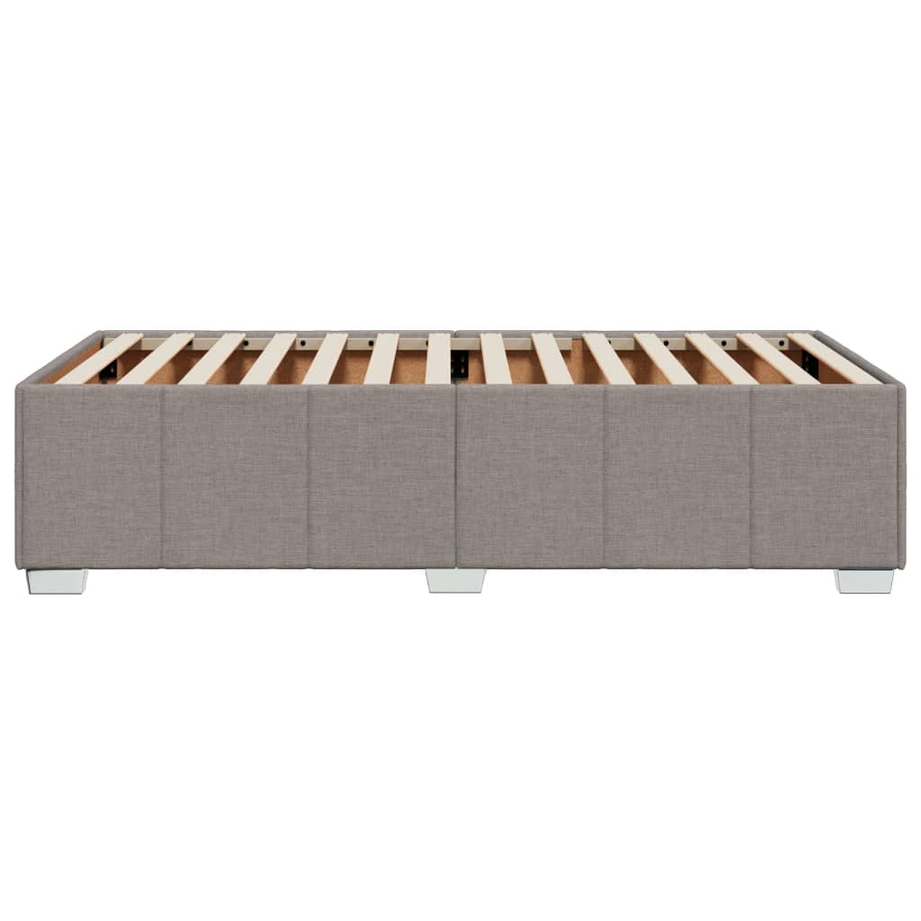 Cadre de lit sans matelas taupe 80x200 cm tissu - XIOS