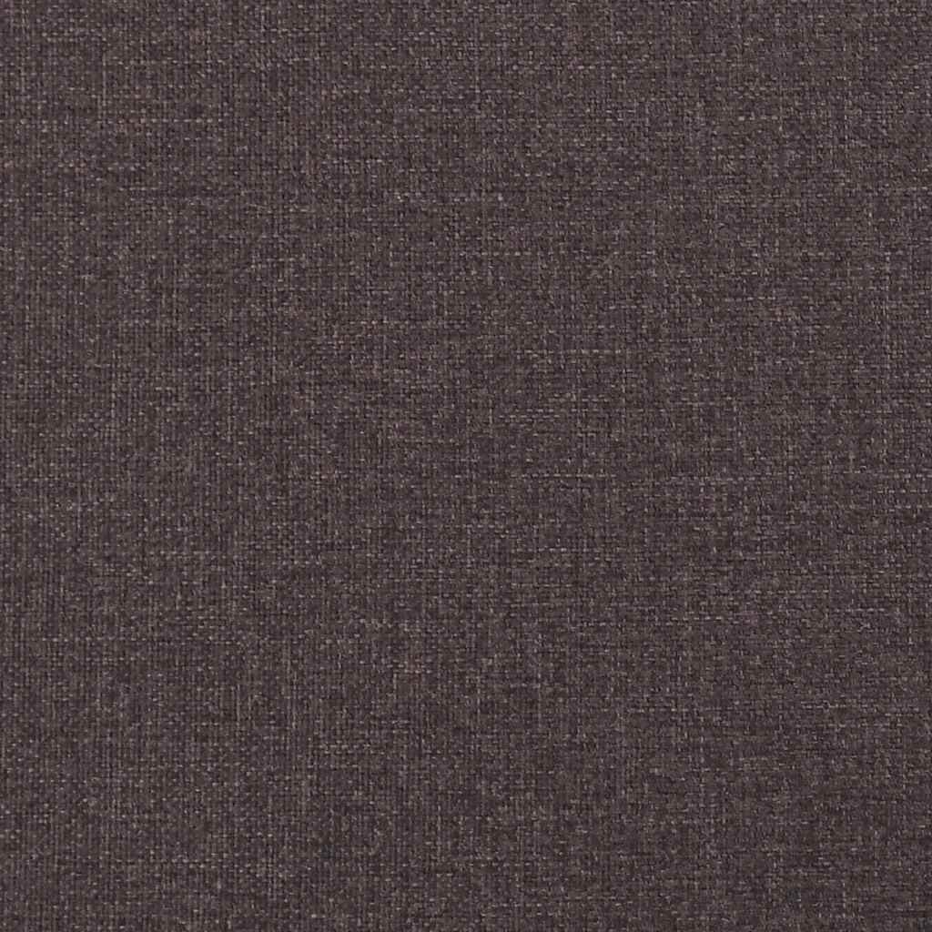 Cadre de lit sans matelas marron foncé 90x200 cm tissu - XIOS