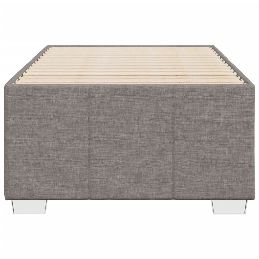 Cadre de lit sans matelas taupe 90x200 cm tissu - XIOS