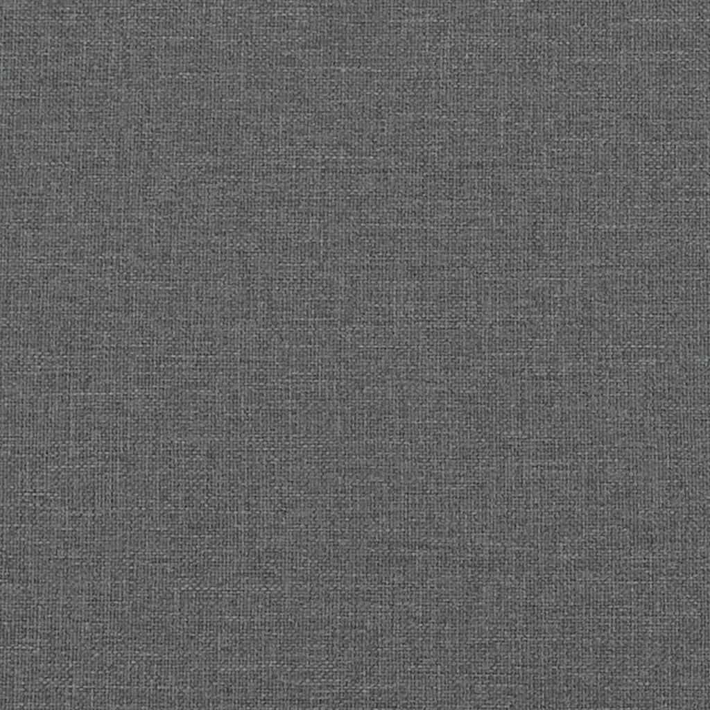 Cadre de lit sans matelas gris foncé 100x200 cm tissu - XIOS