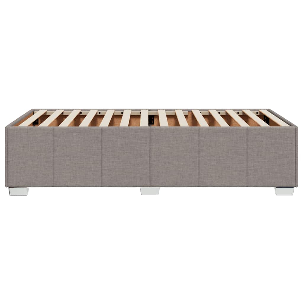 Cadre de lit sans matelas taupe 100x200 cm tissu - XIOS