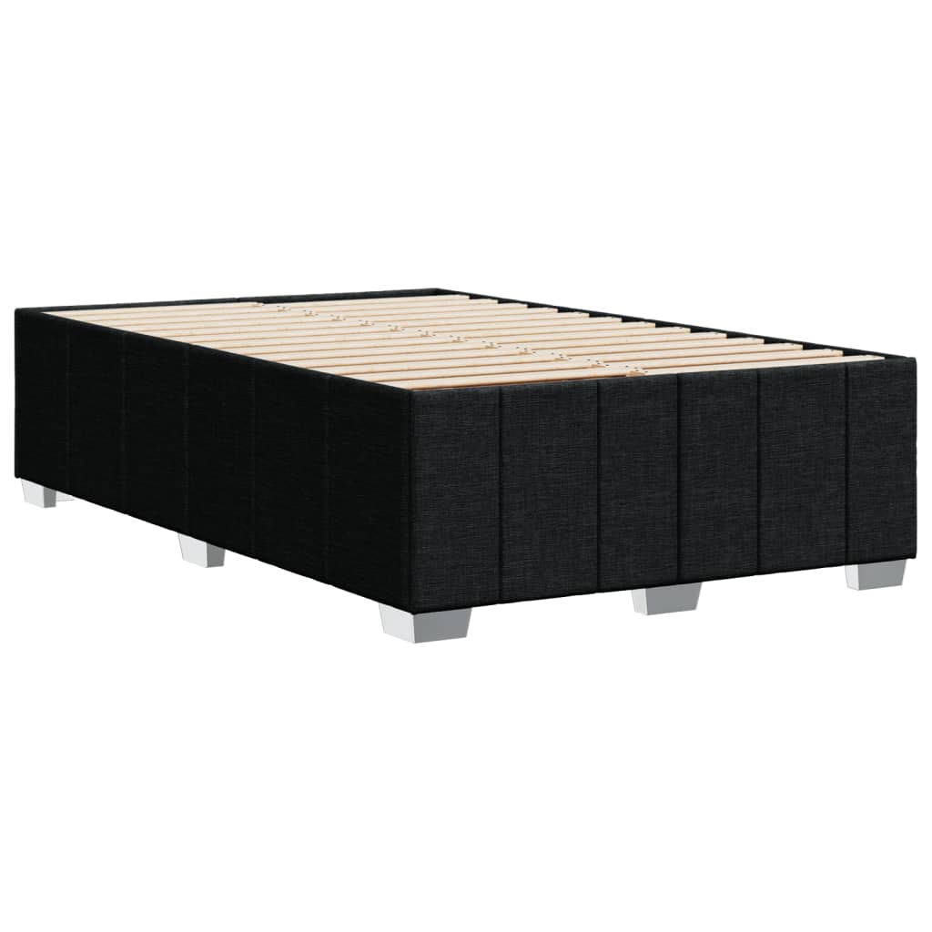 Cadre de lit sans matelas noir 120x190 cm tissu - XIOS