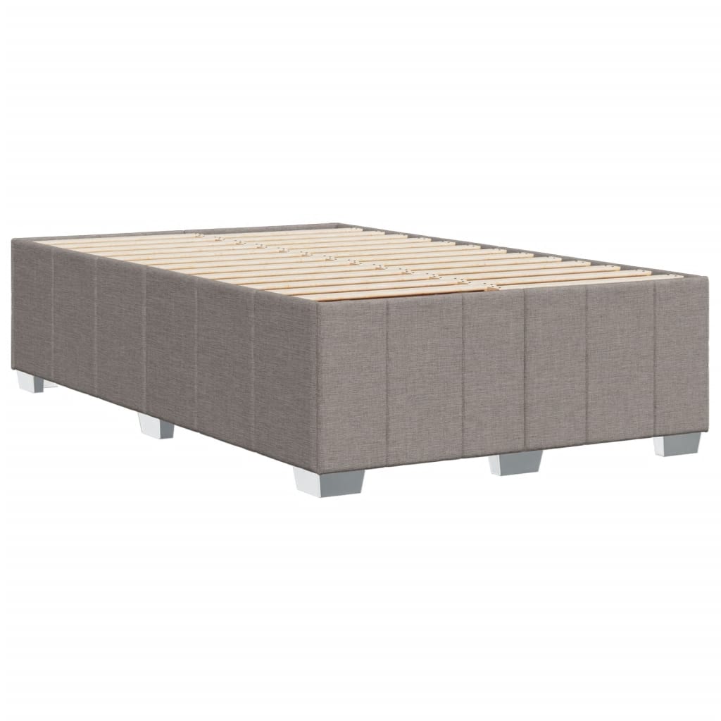 Cadre de lit sans matelas taupe 120x200 cm tissu - XIOS