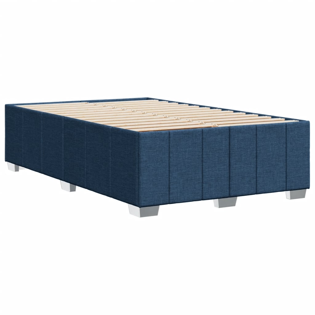 Cadre de lit sans matelas bleu 120x200 cm tissu - XIOS