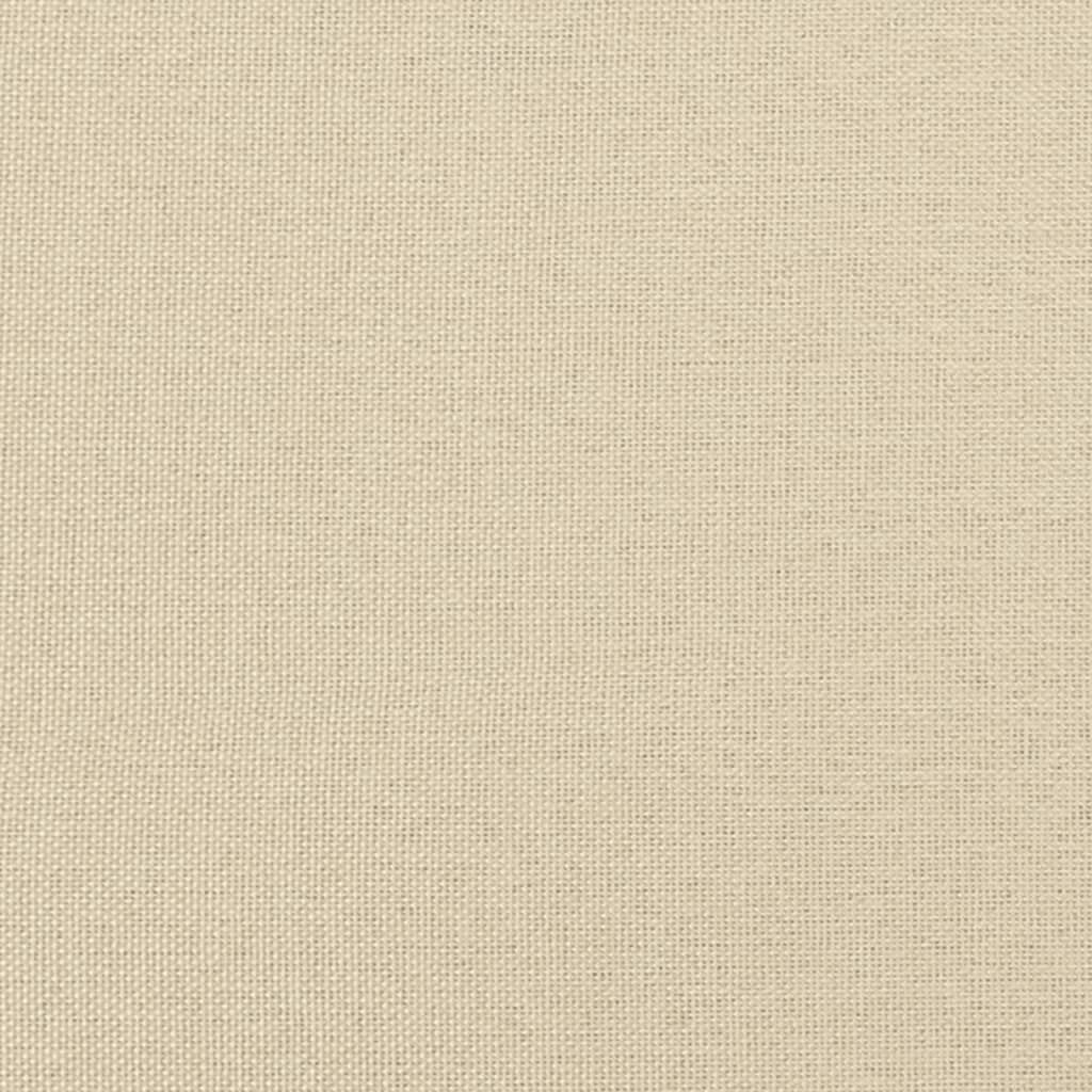 Cadre de lit sans matelas crème 160x200 cm tissu - XIOS