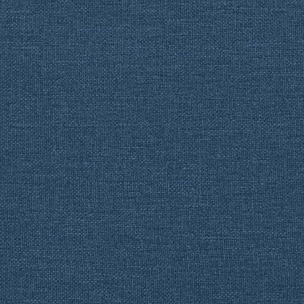 Cadre de lit sans matelas bleu 200x200 cm tissu - XIOS