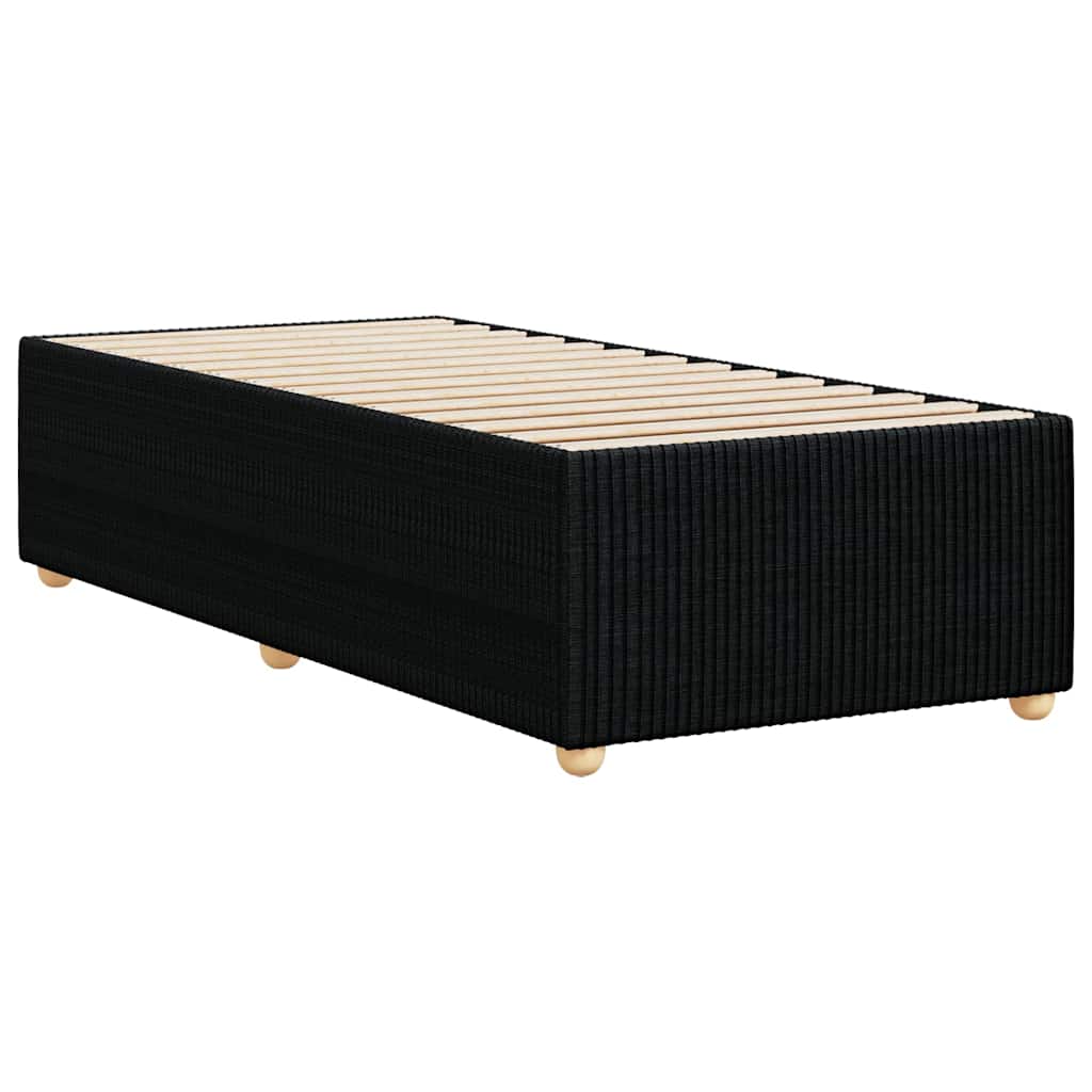 Cadre de lit sans matelas noir 90x200 cm tissu - XIOS
