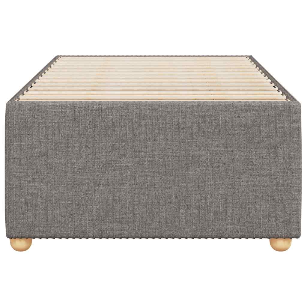 Cadre de lit sans matelas taupe 90x200 cm tissu - XIOS