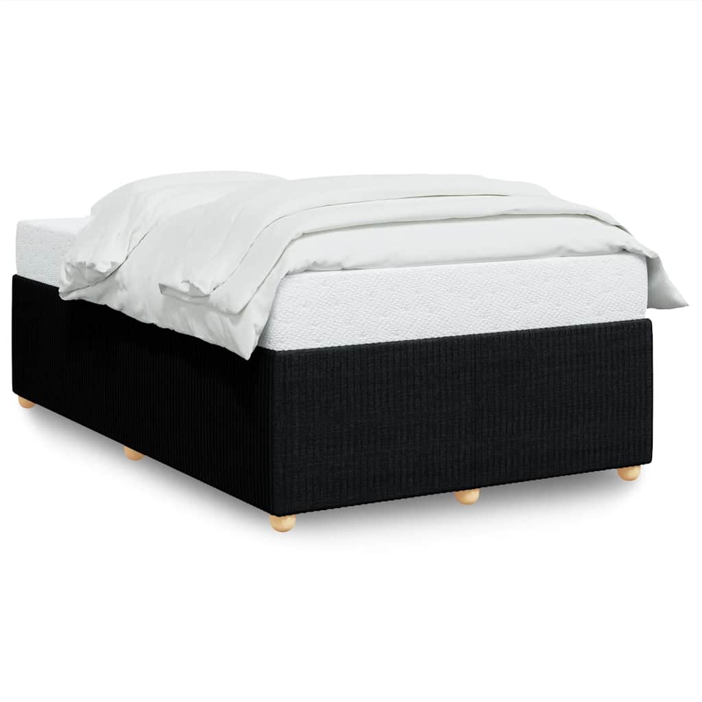 Cadre de lit sans matelas noir 120x190 cm tissu - XIOS