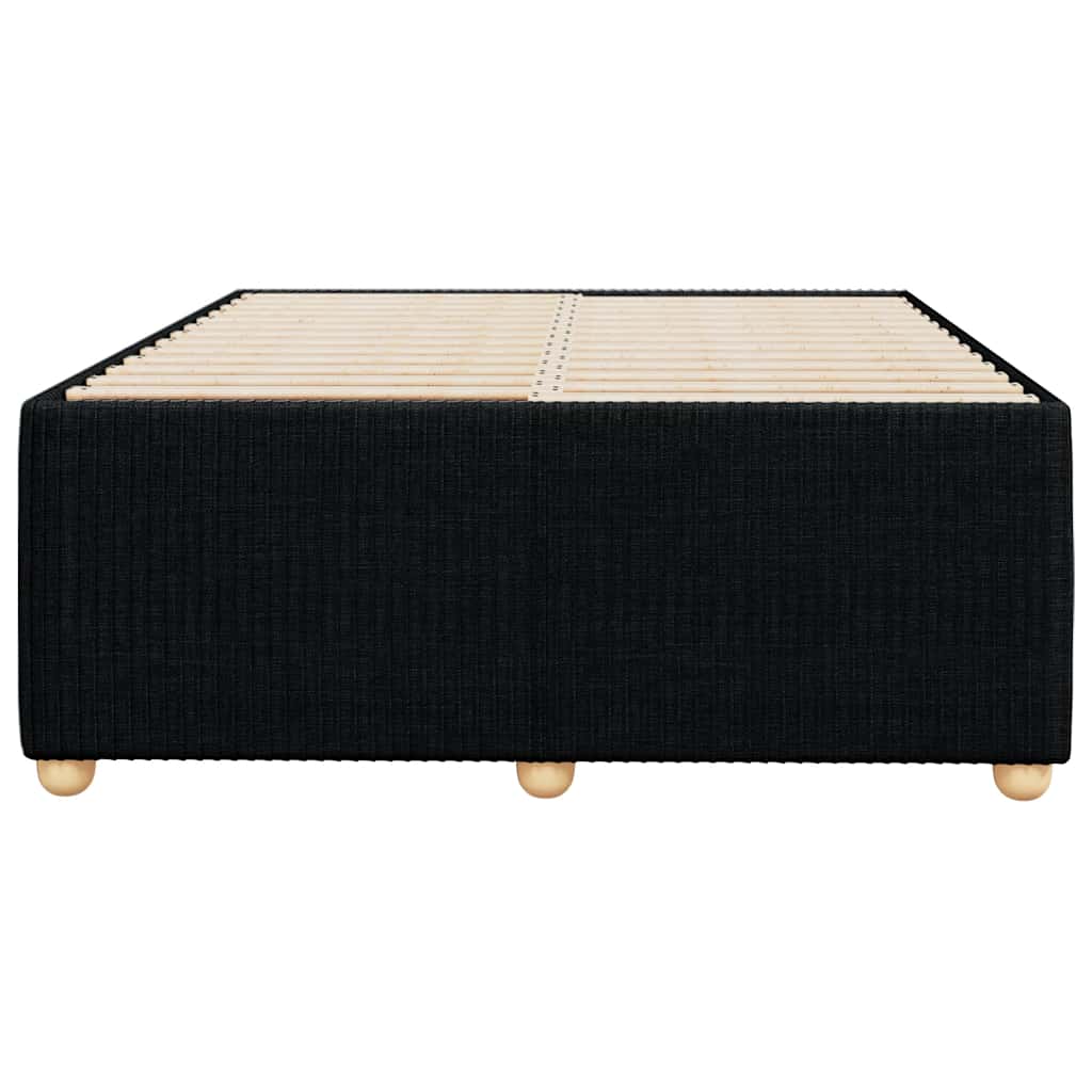 Cadre de lit sans matelas noir 120x190 cm tissu - XIOS