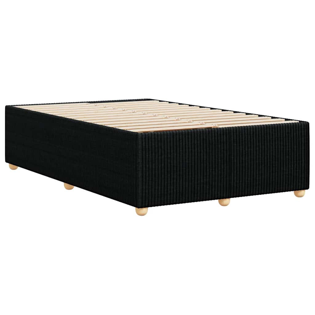 Cadre de lit sans matelas noir 120x190 cm tissu - XIOS
