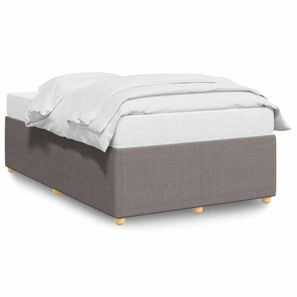 Cadre de lit sans matelas taupe 120x190 cm tissu - XIOS