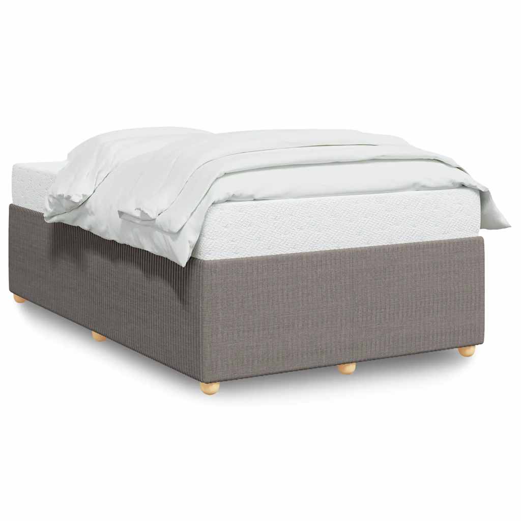 Cadre de lit sans matelas taupe 120x200 cm tissu - XIOS