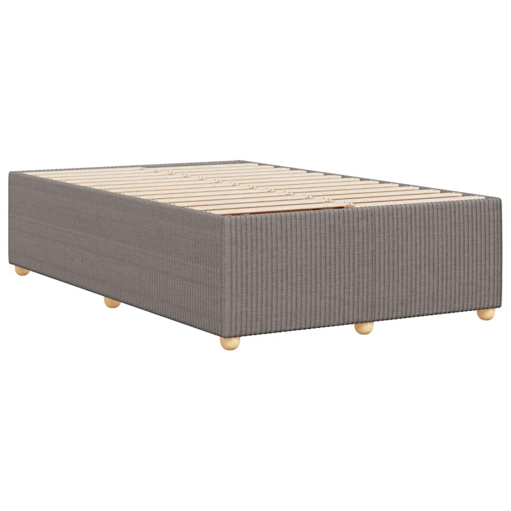 Cadre de lit sans matelas taupe 120x200 cm tissu - XIOS