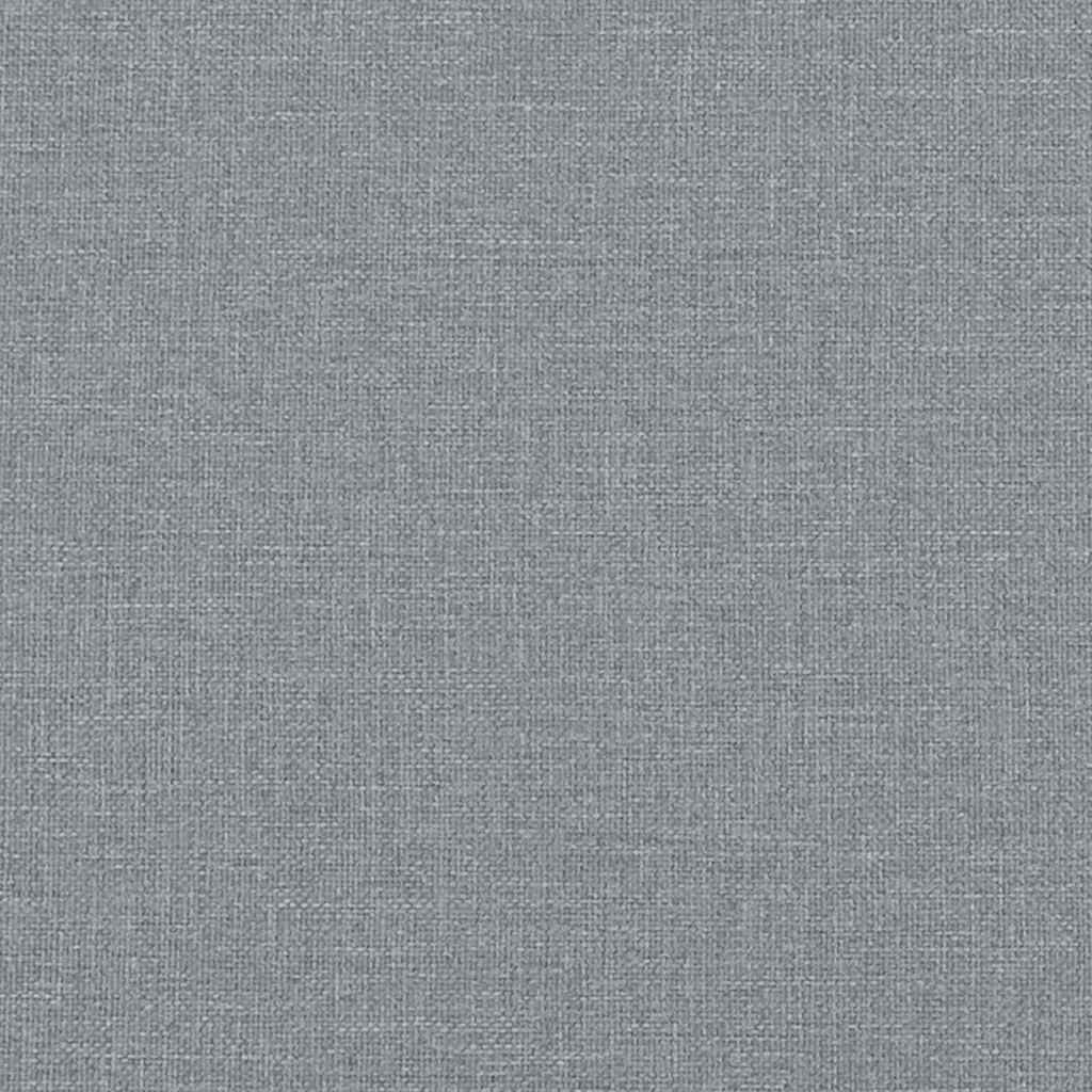 Cadre de lit sans matelas gris clair 140x200 cm tissu - XIOS