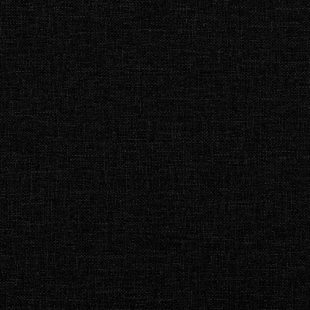Cadre de lit sans matelas noir 140x200 cm tissu
