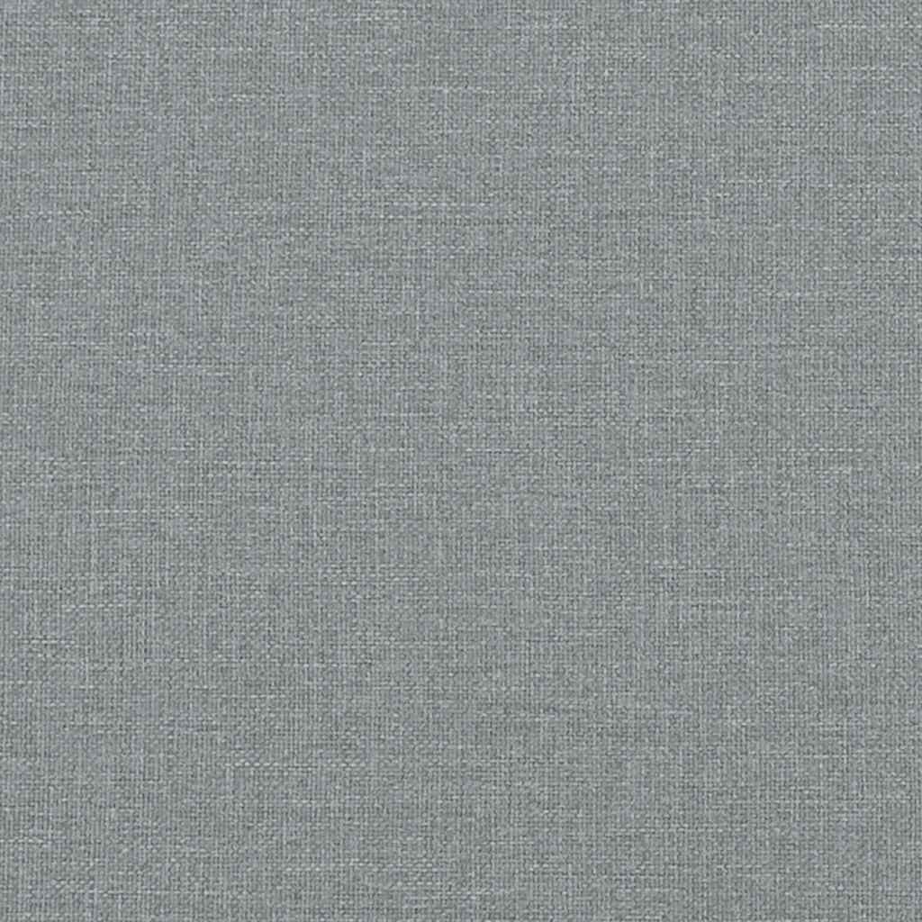 Cadre de lit sans matelas gris clair 160x200 cm tissu - XIOS