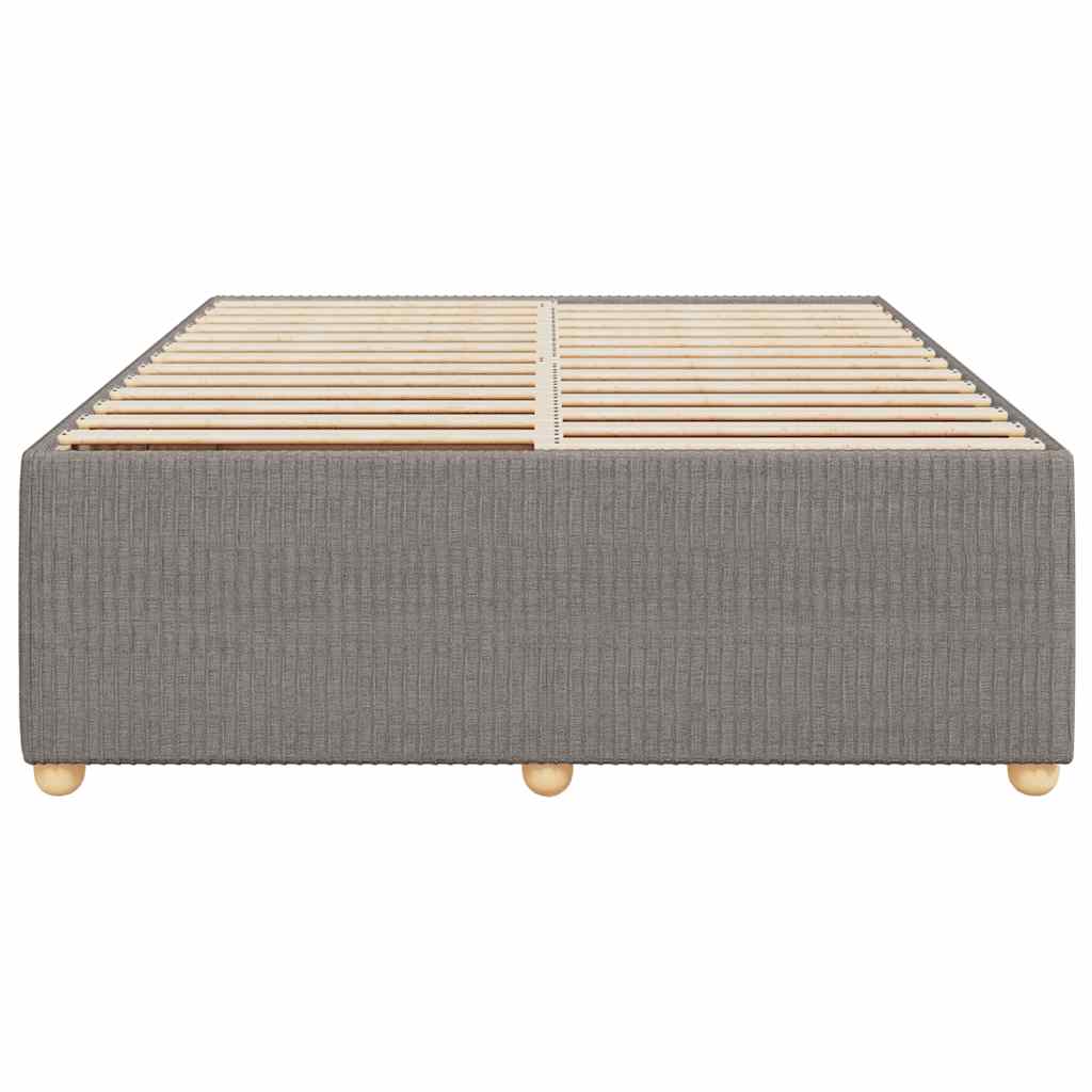 Cadre de lit sans matelas taupe 160x200 cm tissu - XIOS