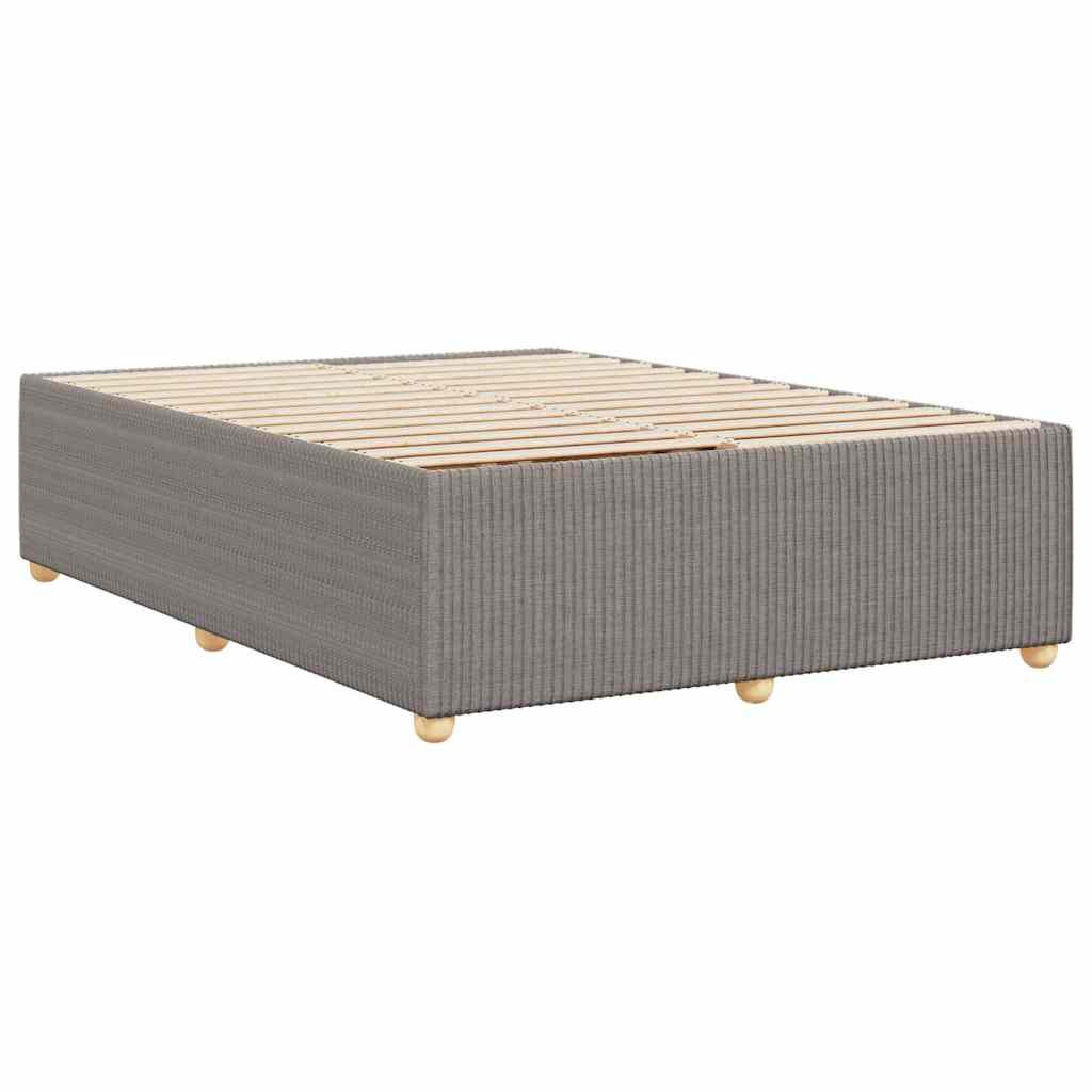 Cadre de lit sans matelas taupe 160x200 cm tissu - XIOS