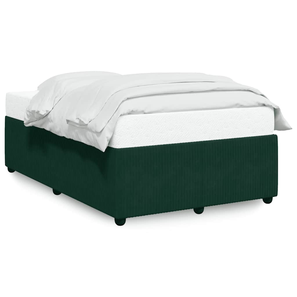 Cadre de lit sans matelas vert foncé 120x190 cm velours - XIOS
