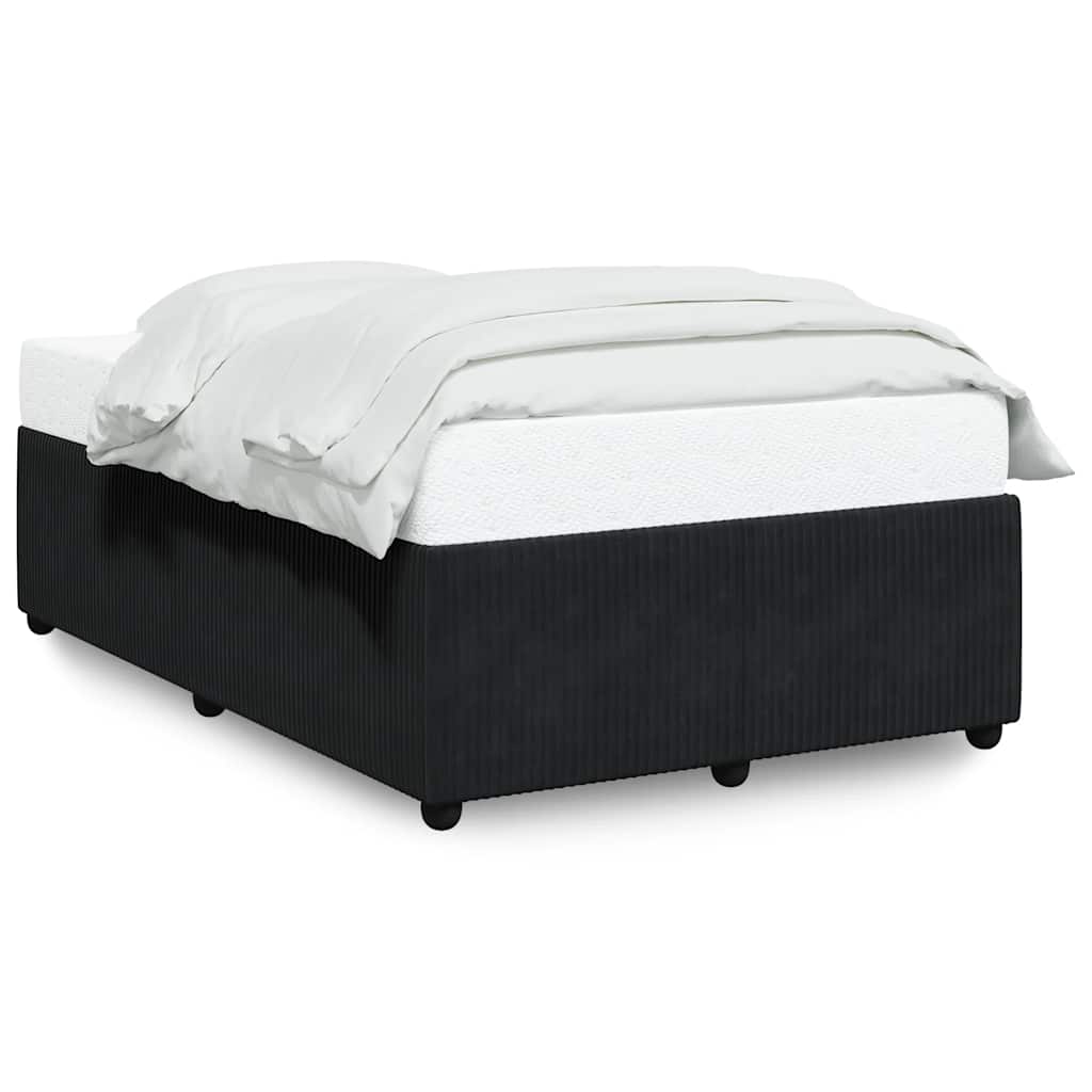 Cadre de lit sans matelas noir 120x200 cm velours - XIOS