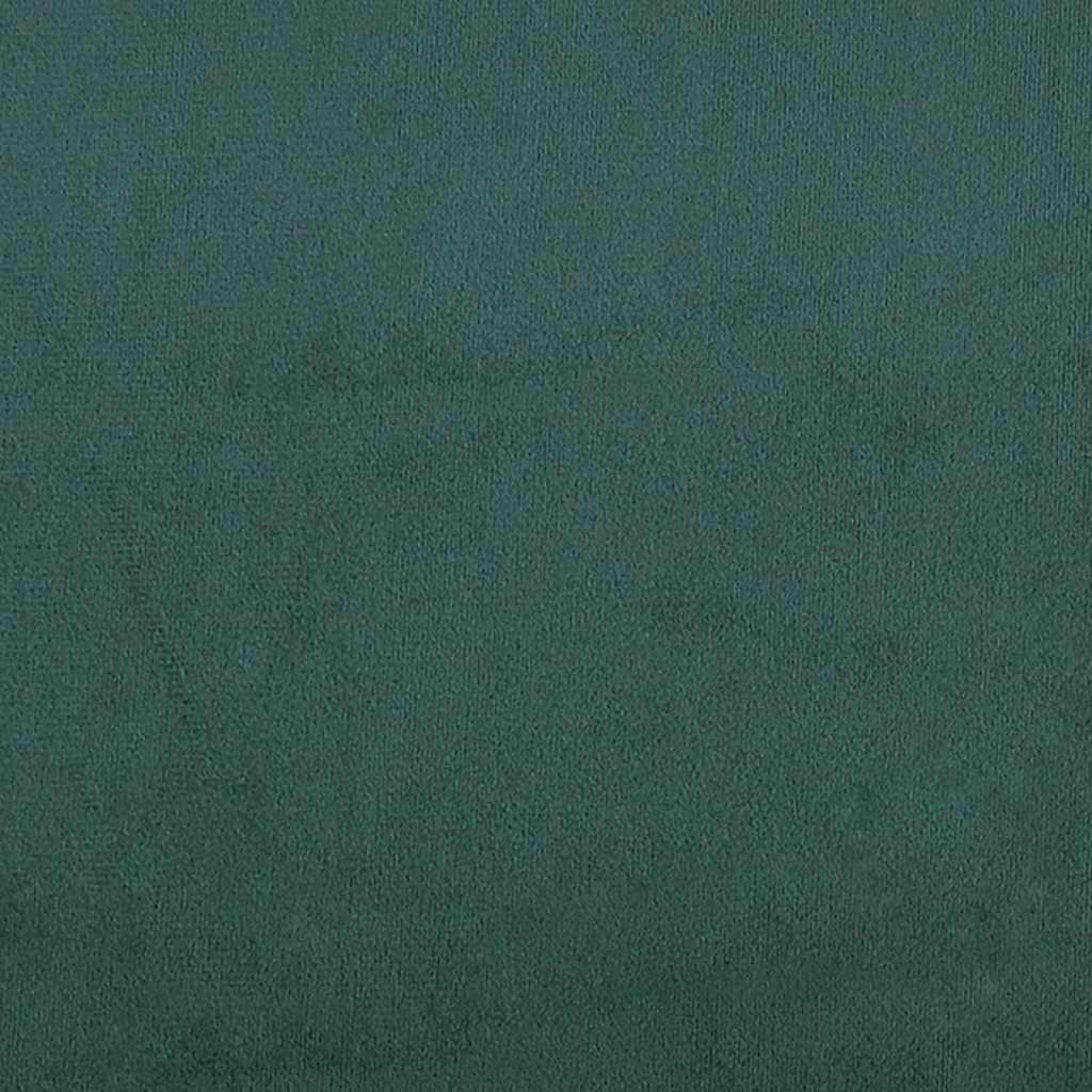 Cadre de lit sans matelas vert foncé 160x200 cm velours - XIOS