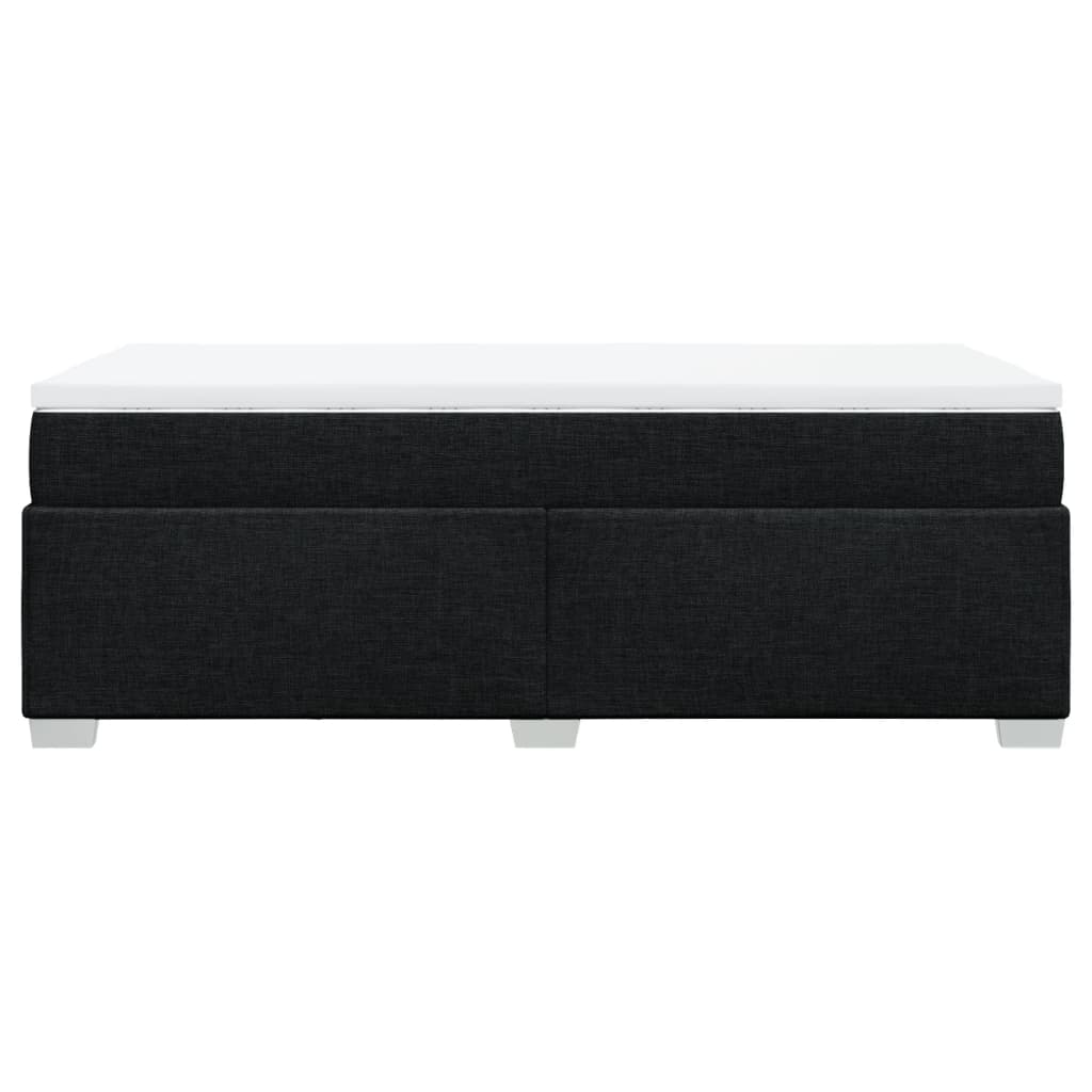 Sommier à lattes de lit et matelas Noir 80x200 cm Tissu - XIOS