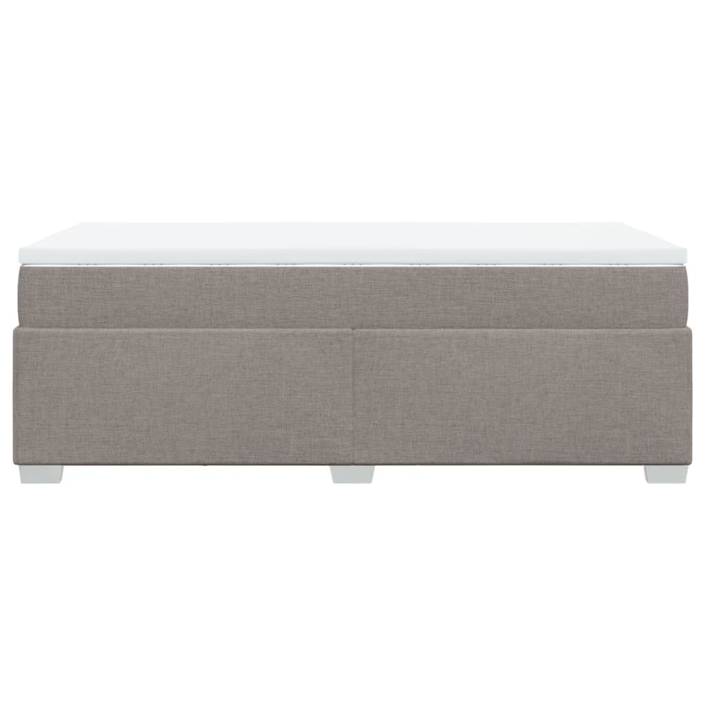 Sommier à lattes de lit avec matelas Taupe 80x200 cm Tissu