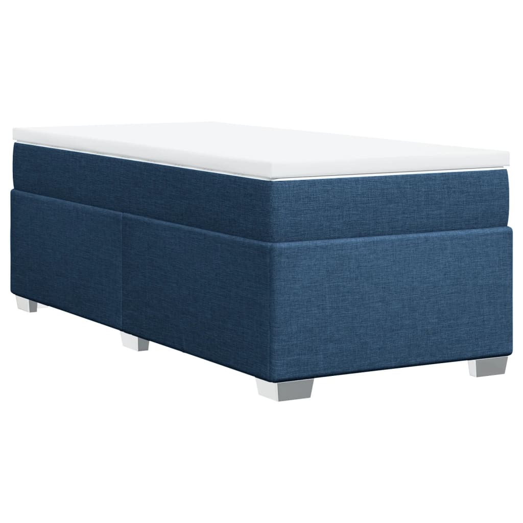 Sommier à lattes de lit avec matelas Bleu 80x200 cm Tissu - XIOS