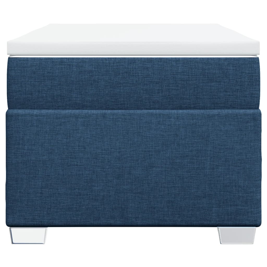 Sommier à lattes de lit avec matelas Bleu 90x190 cm Tissu - XIOS