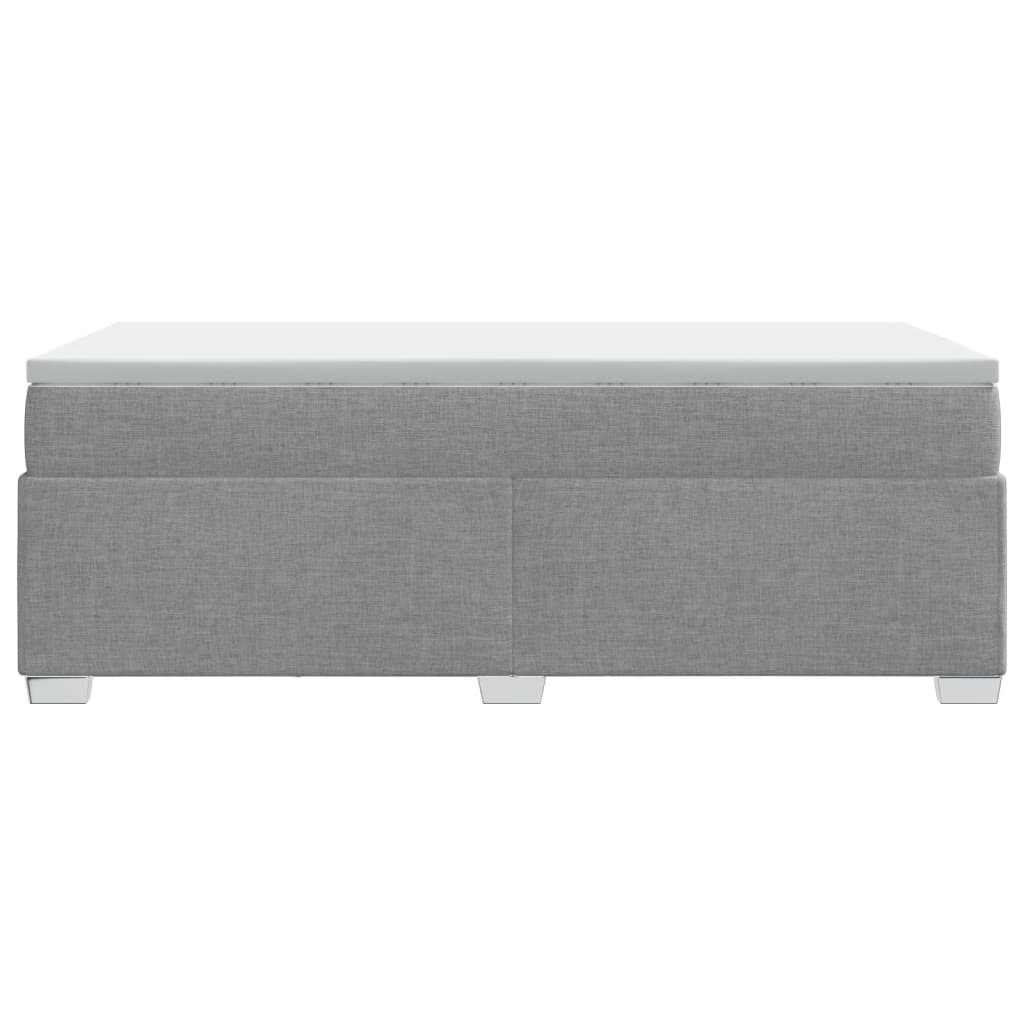Sommier à lattes de lit avec matelas Gris clair 90x200 cm Tissu - XIOS