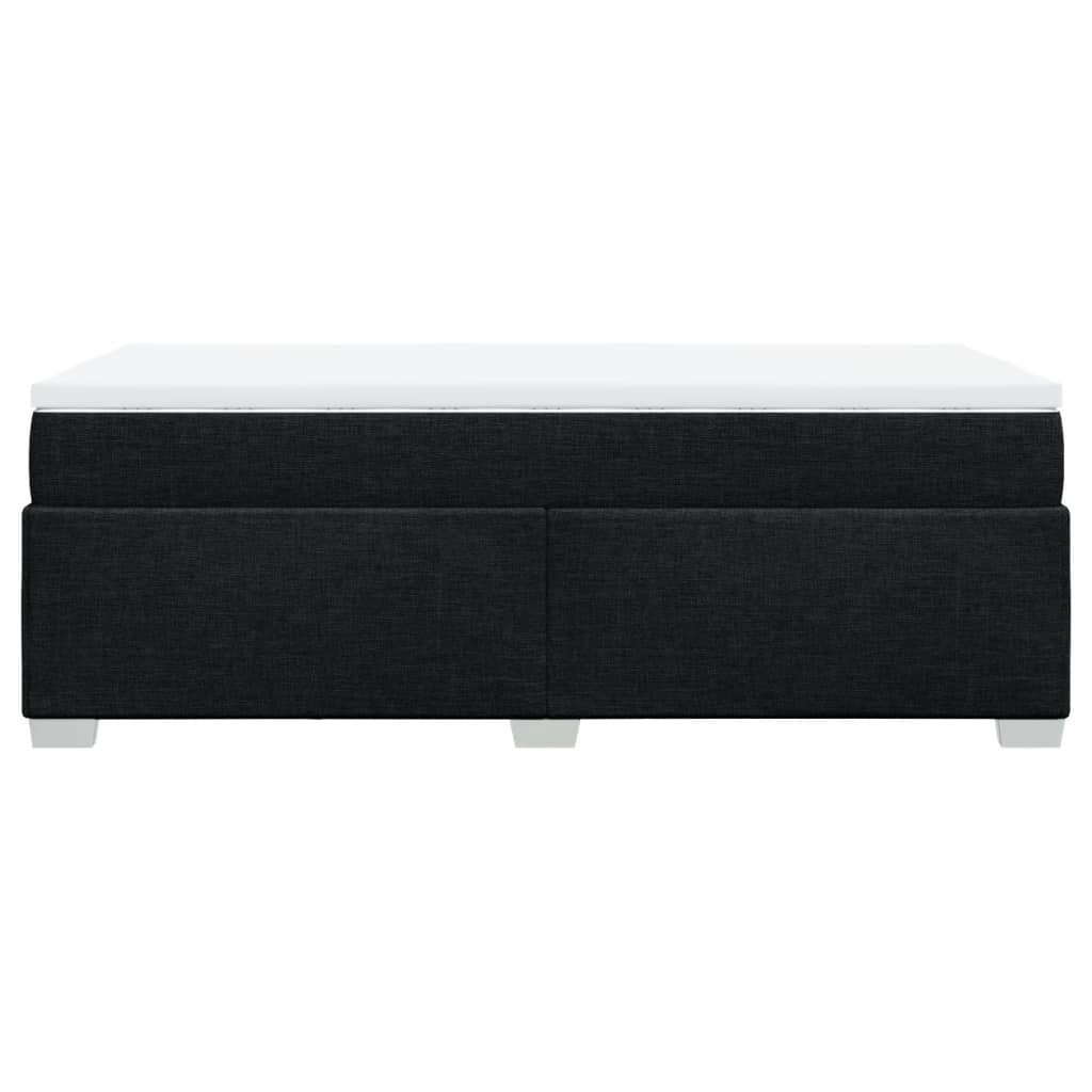 Sommier à lattes de lit avec matelas Noir 90x200 cm Tissu - XIOS