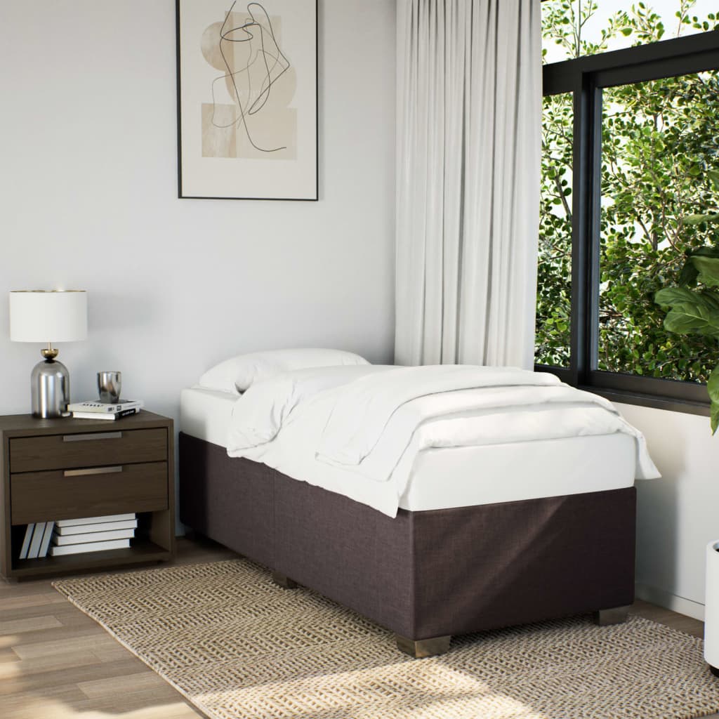Sommier à lattes de lit avec matelas Marron foncé 90x200 cm - XIOS