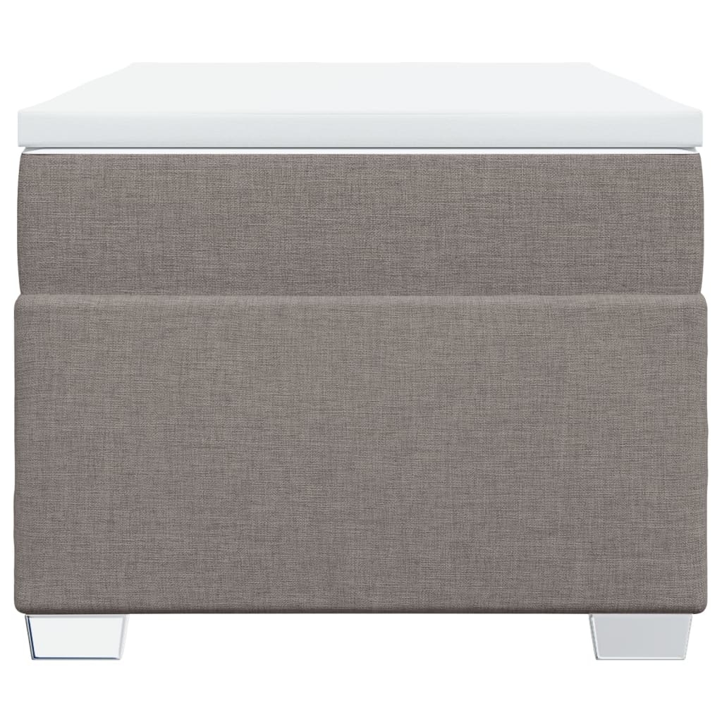 Sommier à lattes de lit avec matelas Taupe 90x200 cm Tissu - XIOS