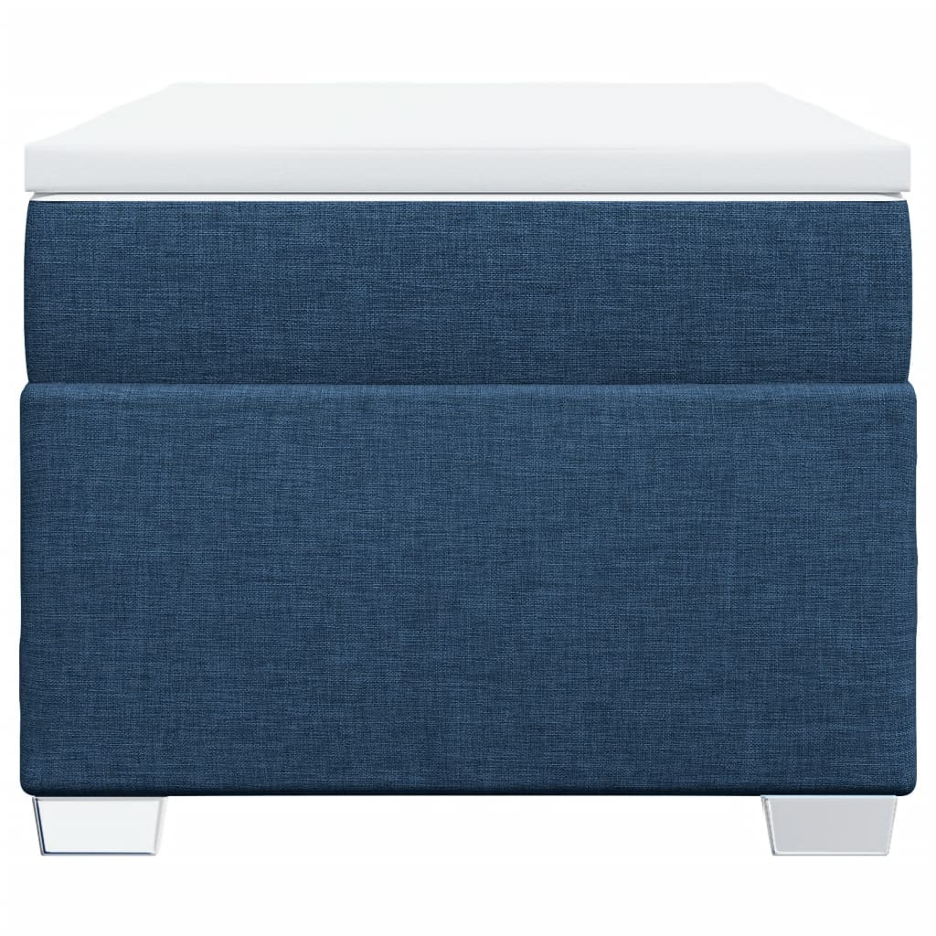 Sommier à lattes de lit avec matelas Bleu 90x200 cm Tissu - XIOS
