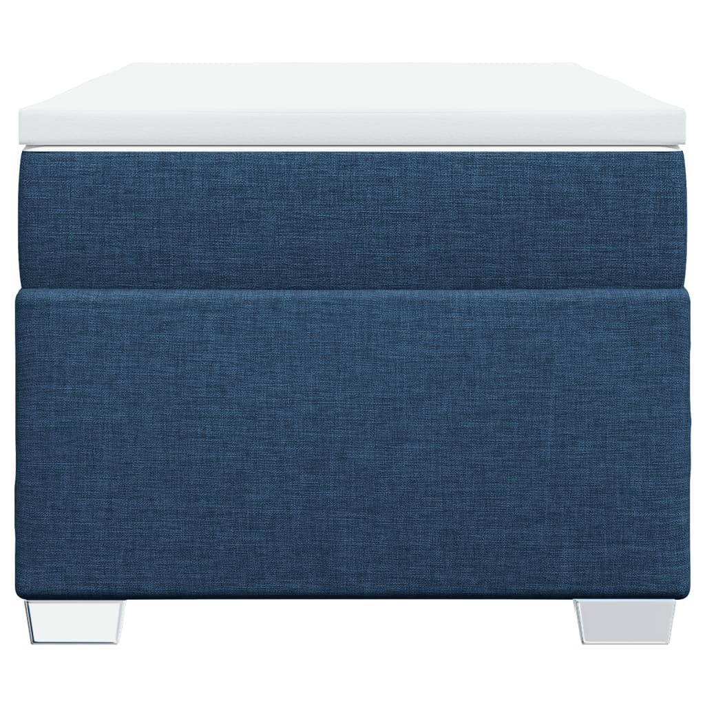 Sommier à lattes de lit avec matelas Bleu 100x200 cm Tissu - XIOS