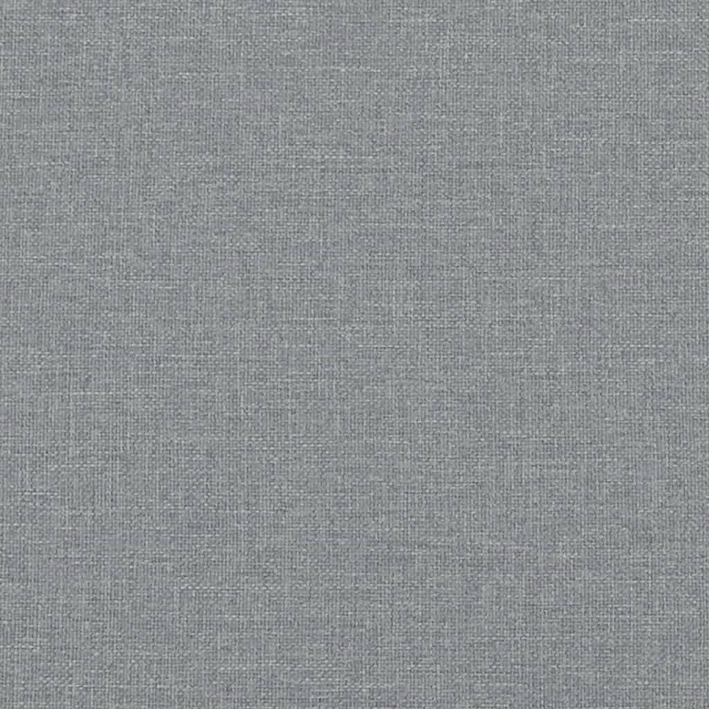Sommier à lattes de lit et matelas gris clair 120x190 cm tissu - XIOS