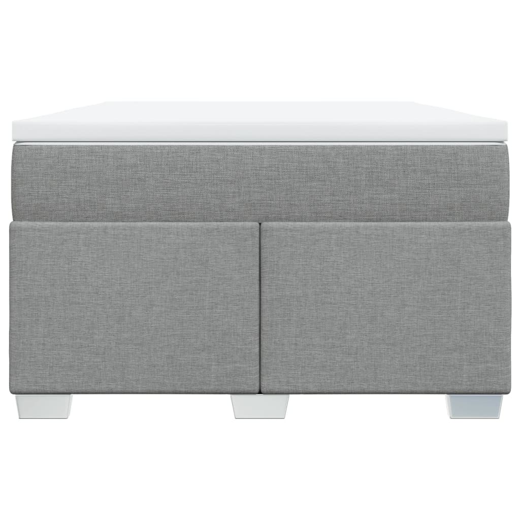 Sommier à lattes de lit avec matelas Gris clair 120x200cm Tissu - XIOS