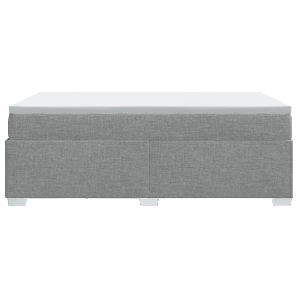Sommier à lattes de lit avec matelas Gris clair 120x200cm Tissu - XIOS