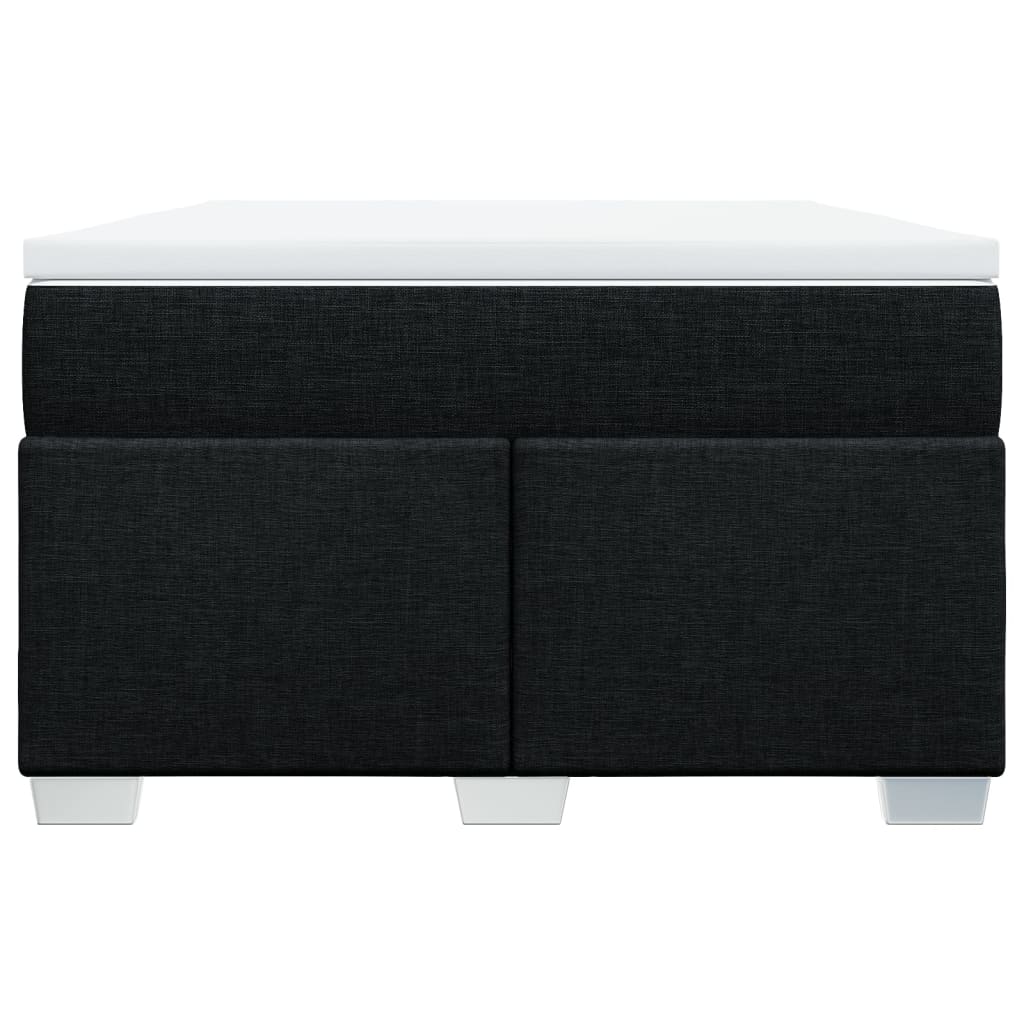 Sommier à lattes de lit avec matelas Noir 120x200 cm Tissu - XIOS