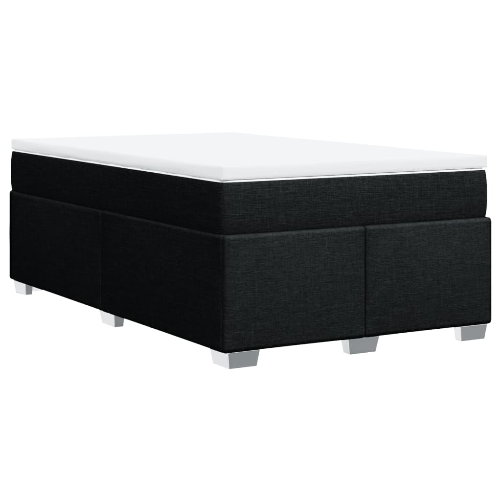 Sommier à lattes de lit avec matelas Noir 120x200 cm Tissu - XIOS